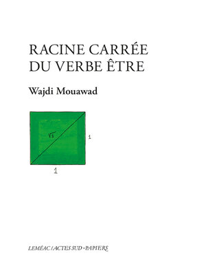 cover image of Racine carrée du verbe être